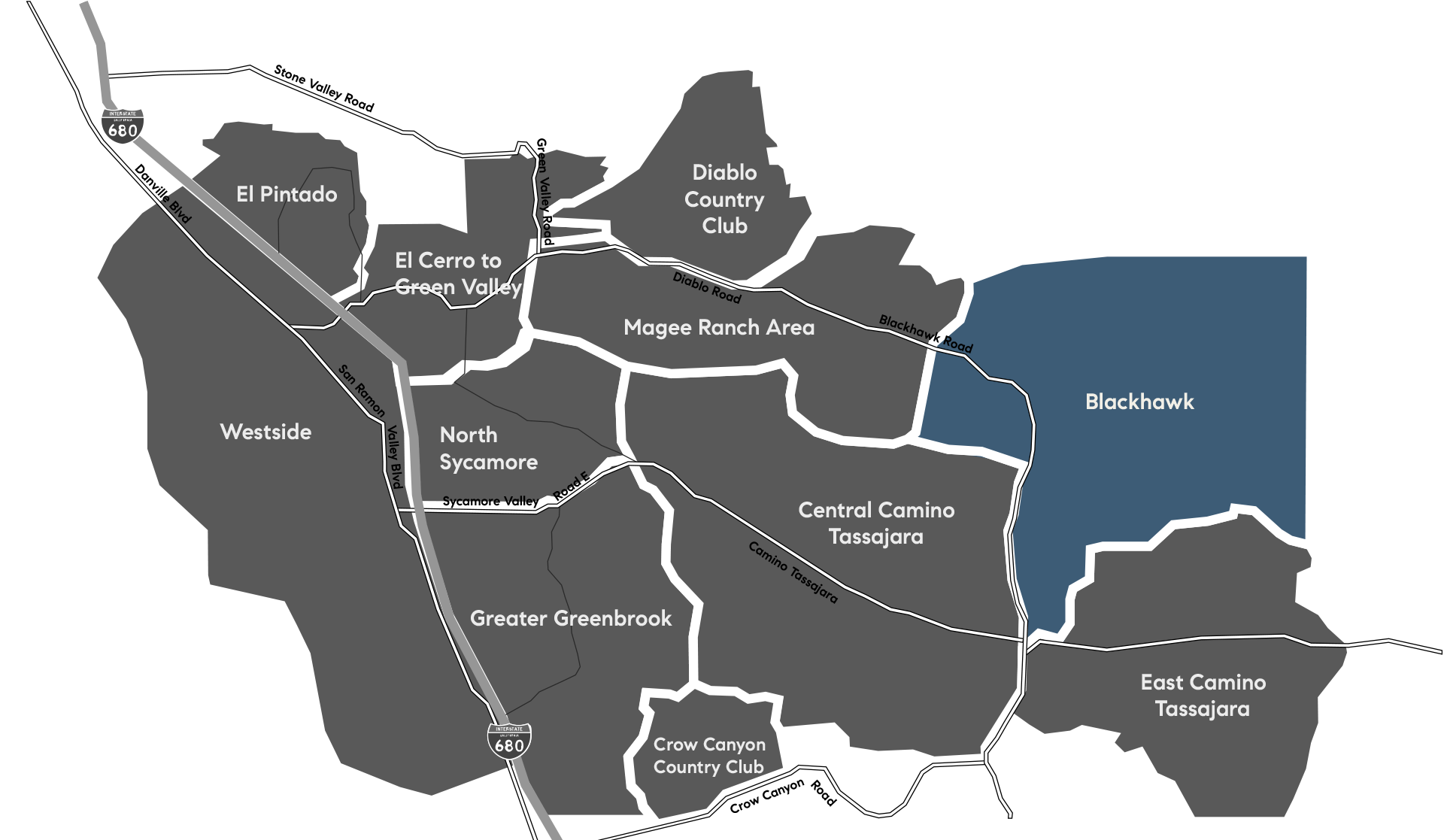 Map of Blackhawk neighborhood