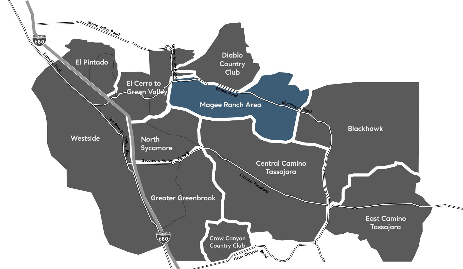 Map of Magee Ranch Area neighborhood
