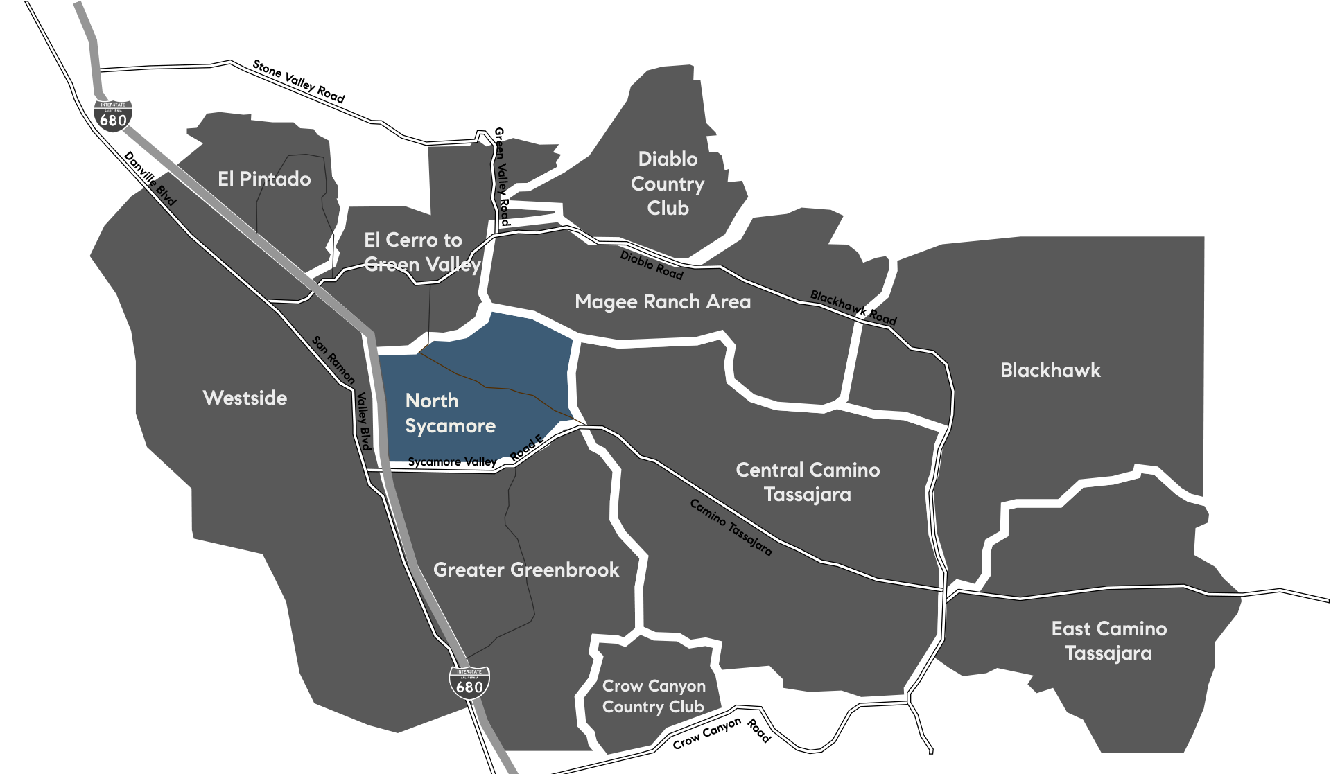 Map of North Sycamore neighborhood